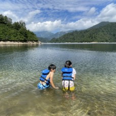 8月23日　奥利根湖カヌーのイメージ