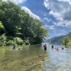 8月9日　奥利根湖カヌーのイメージ