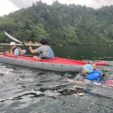 8月16日　奥利根湖カヌーのイメージ